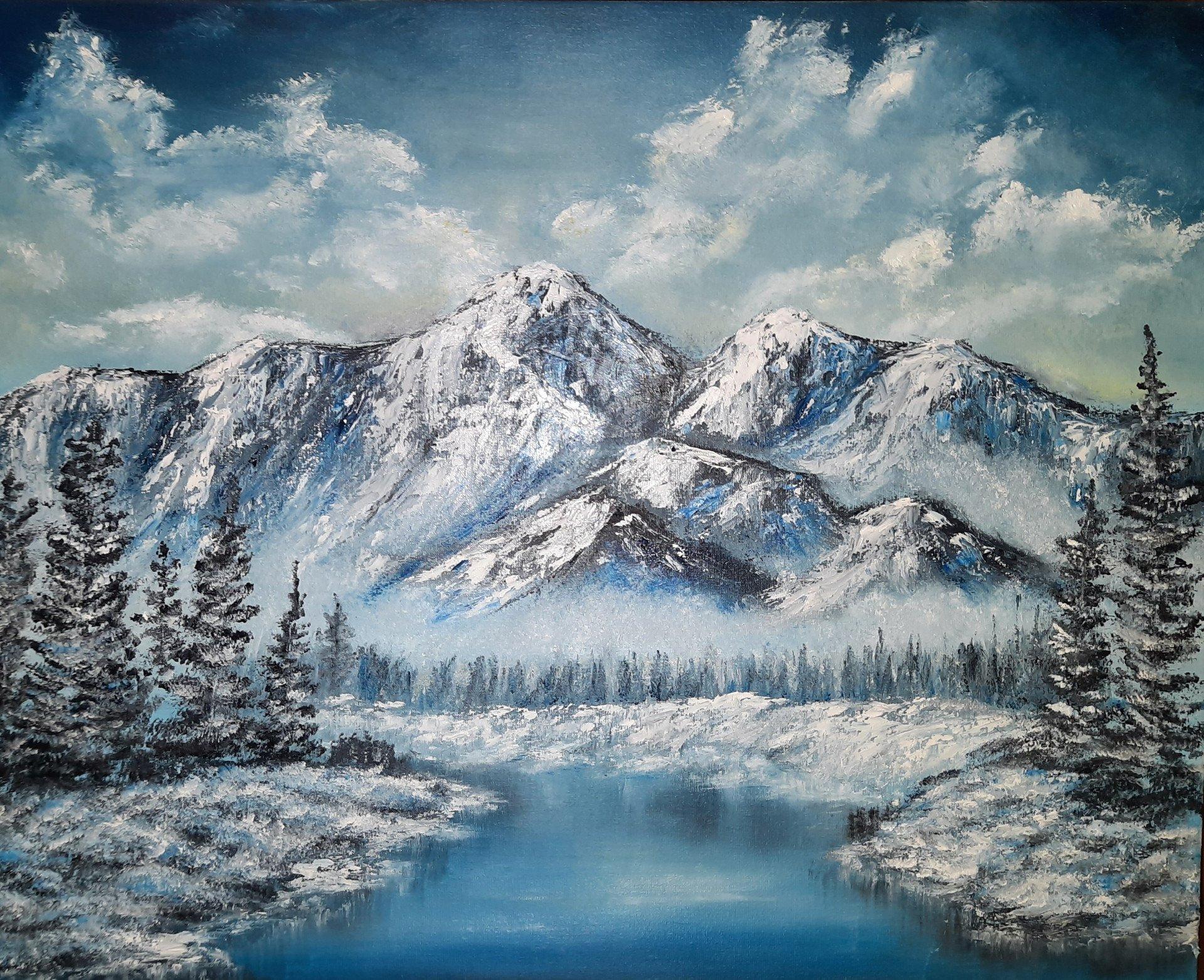 Обои горы, зима, mountains, snow, winter, 4k, Природа #17415