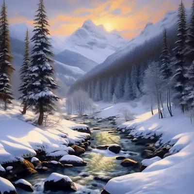 Зимние горы (93 фото) - 93 фото