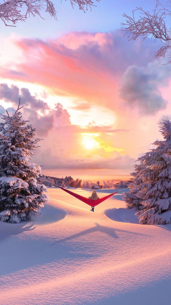 Зима: красивые картинки на телефон. 99 изображений