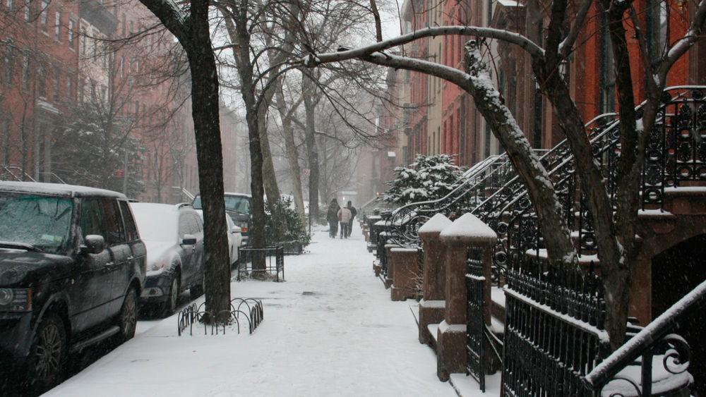 Обои Зима в городе, картинки - Обои для рабочего стола Зима в городе фото  из альбома: (города)
