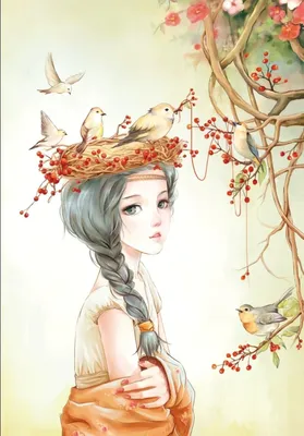 Иллюстрации к \"Девушка-Весна\"