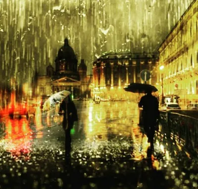Идеи на тему «Осень, дождь» (83) | картины, живопись, художники