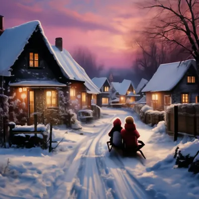Зима деревенская / Автор: Chumankina Tatiana