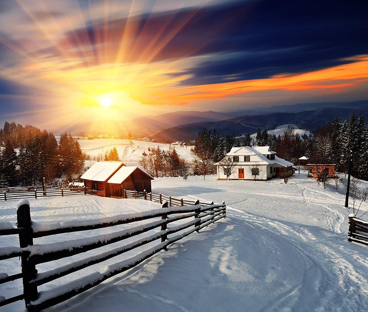 Рисунок Зима в деревне №184768 - «Зимняя сказка» (17.02.2024 - 19:41)