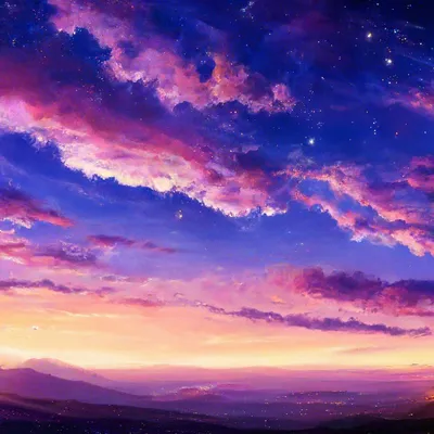 Мега красивое небо, огромные облака…» — создано в Шедевруме