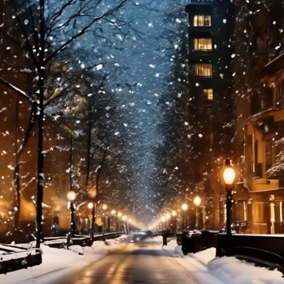 Картинки ночной зимы фотографии