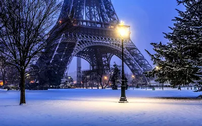Вечерний Париж зимой» — создано в Шедевруме