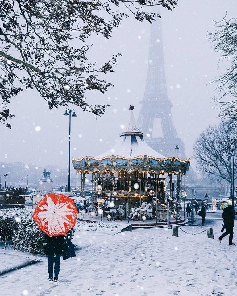Зима в Париже - фото и картинки: 58 штук
