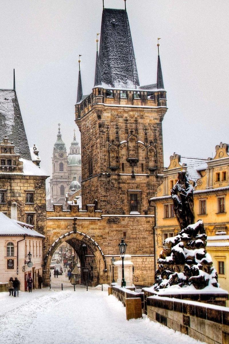 Прага, Чехия,зима» — создано в Шедевруме