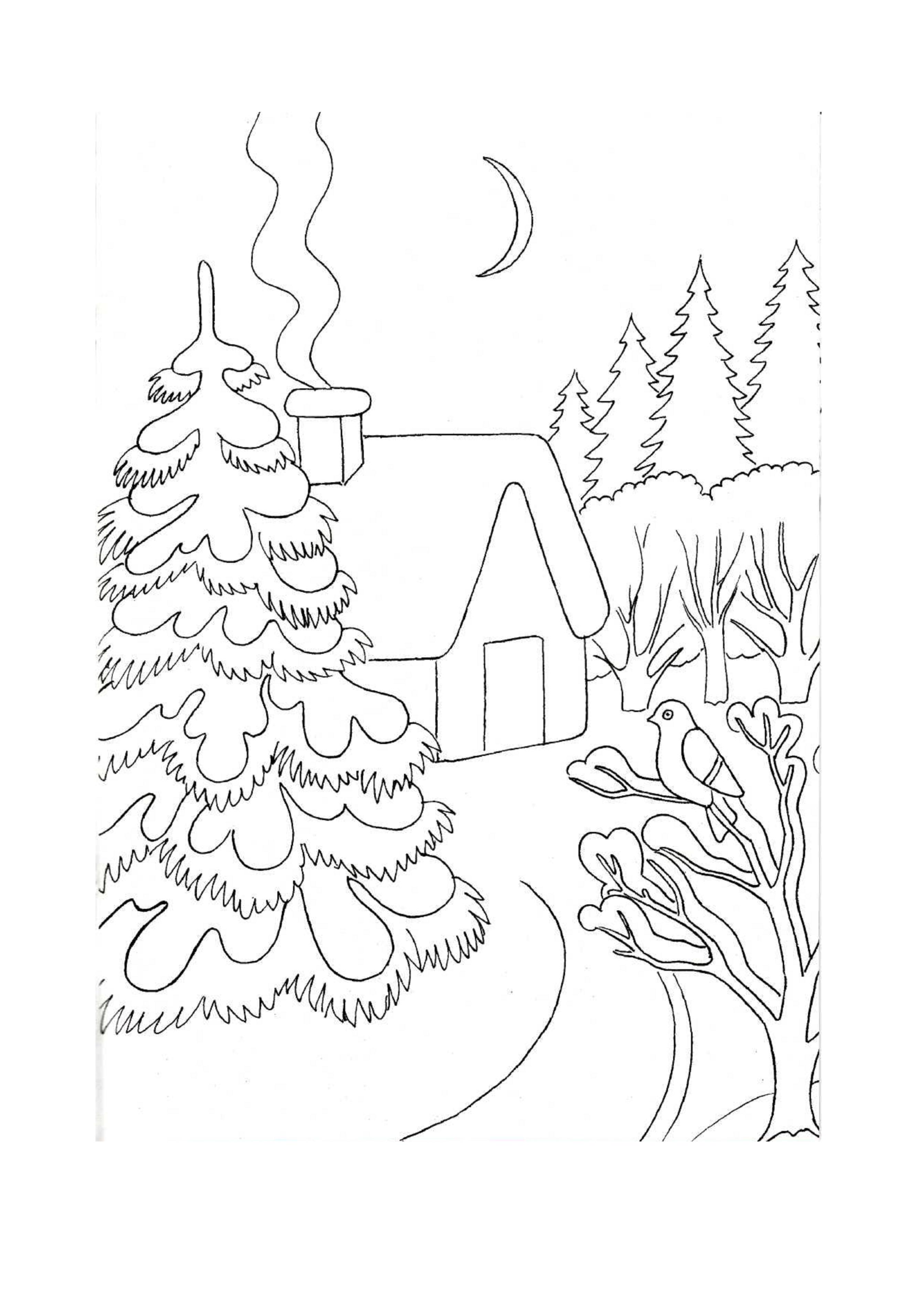 Раскраски Зима для детей 6 7 (29 шт.) - скачать или распечатать бесплатно  #27761