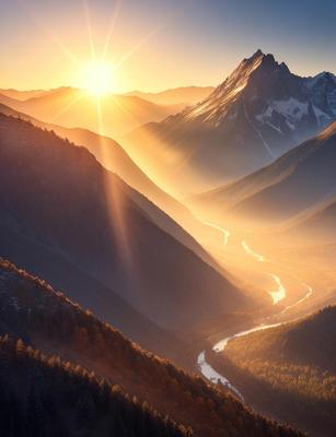 Рассвет в горах — Фото №1352704