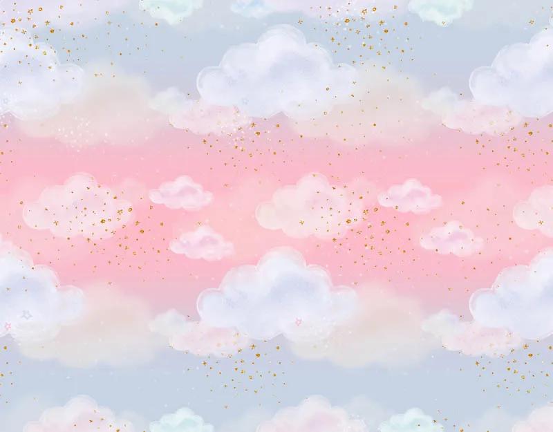 Розовое небо с прекрасными природными белыми облаками яркий розовый небо и  белые облака плавают в небо, красивые природные Стоковое Фото - изображение  насчитывающей среда, ясность: 169143008