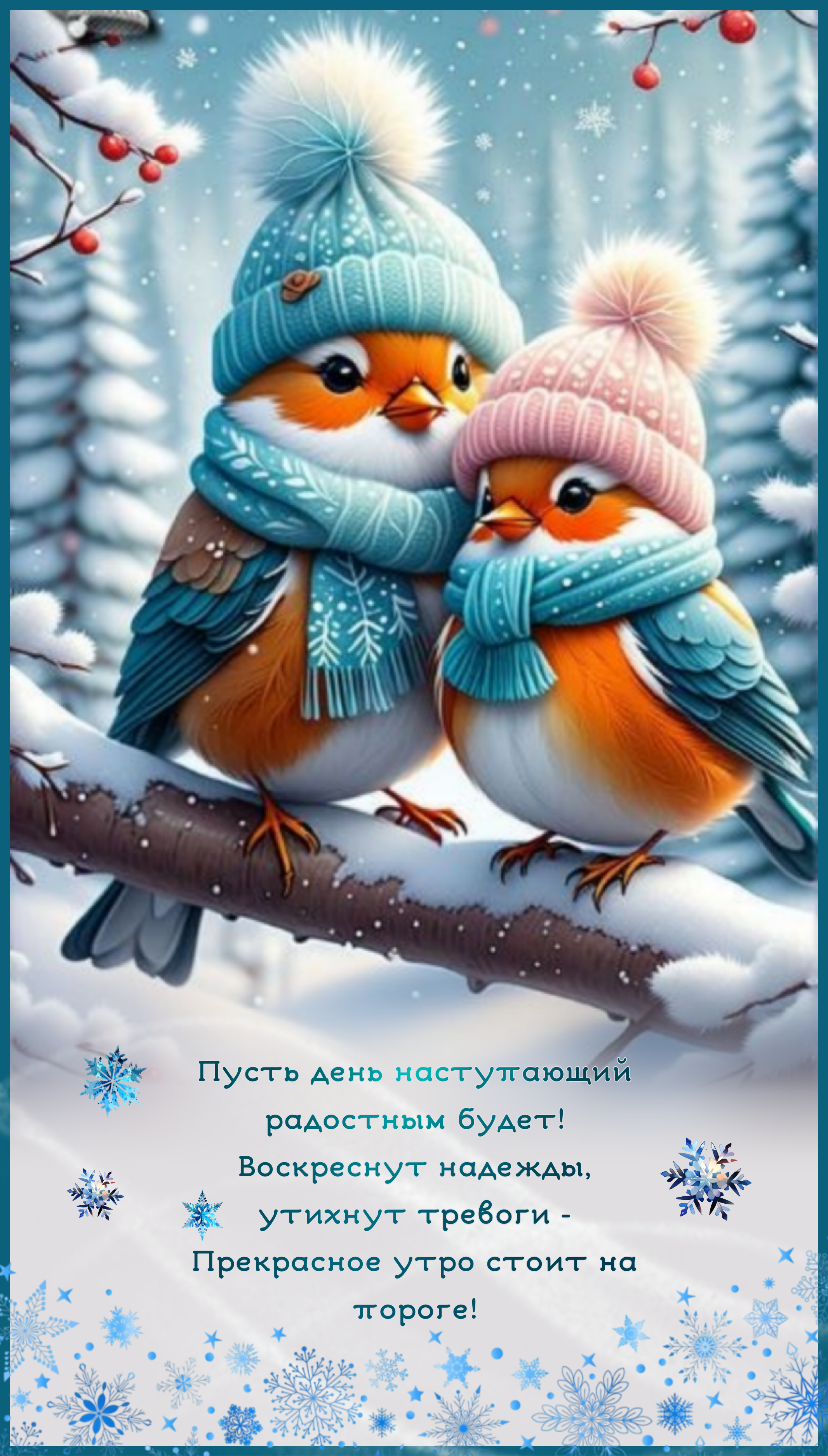 Декабрь 2023 — открытки и поздравления с первым днем зимы — фото - Телеграф