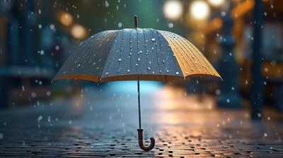 Девушка с зонтиком под дождем Стоковое Фото - изображение насчитывающей  парк, плохой: 103218044
