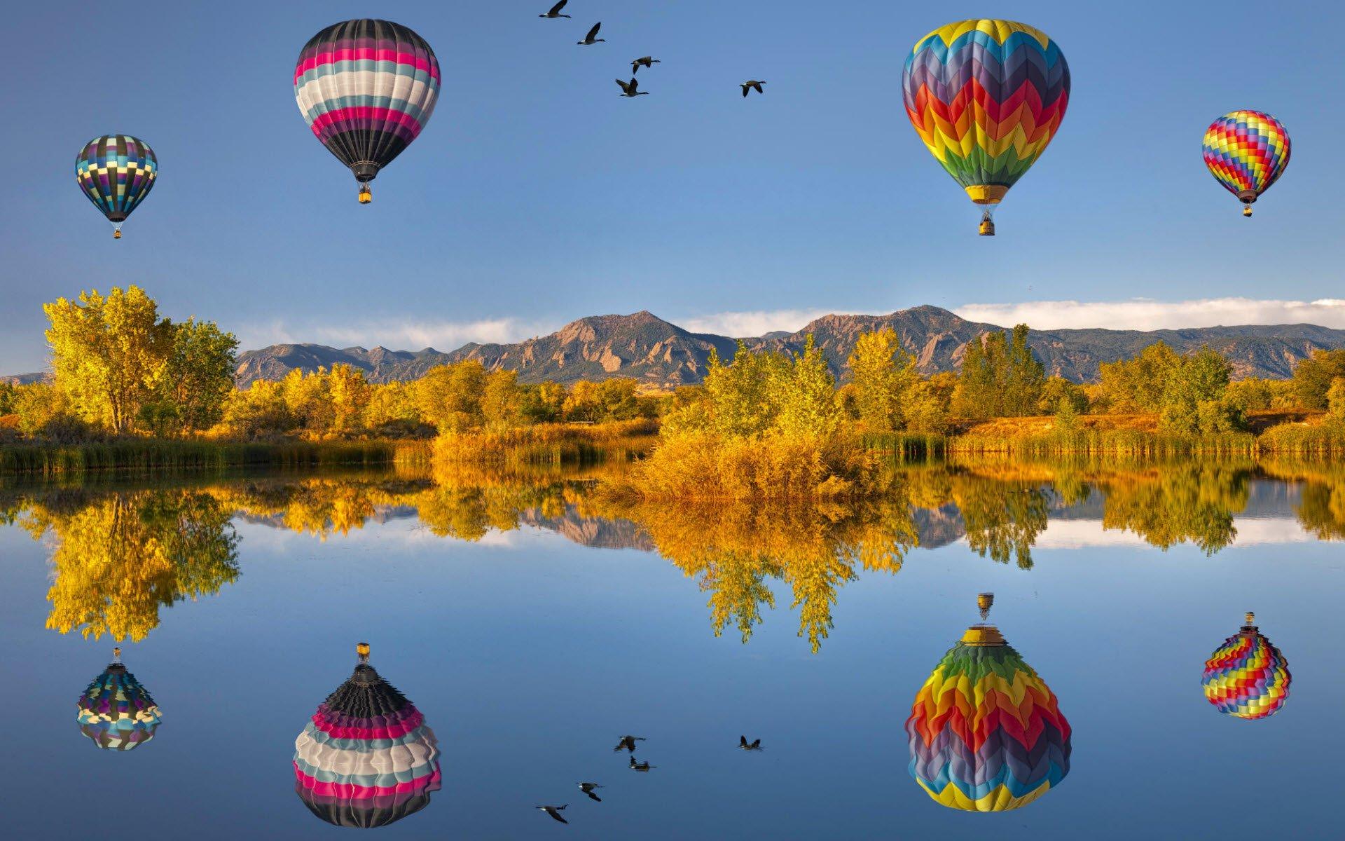 разноцветные воздушные шары в небе, счастливый, несколько, объект фон  картинки и Фото для бесплатной загрузки