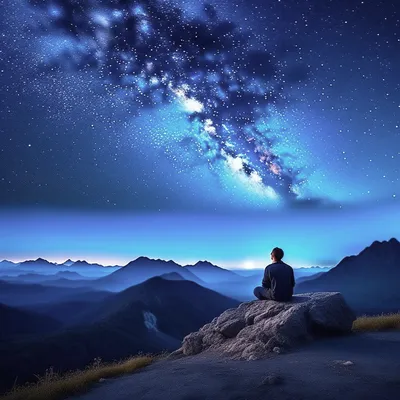 Самая яркая звезда в ночном небе …» — создано в Шедевруме