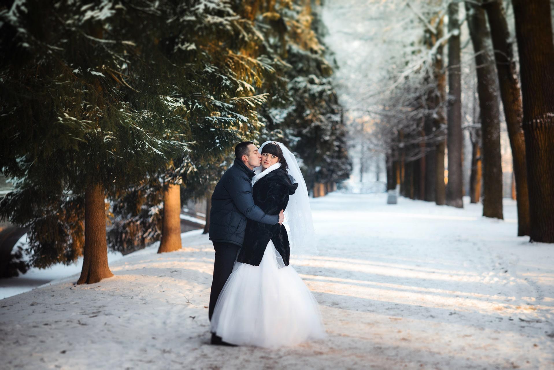 Картинки свадьба зимой фотографии