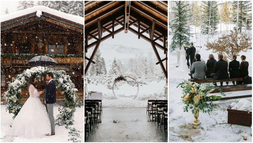 Свадьба зимой: 25 идей для выездной церемонии - Weddywood