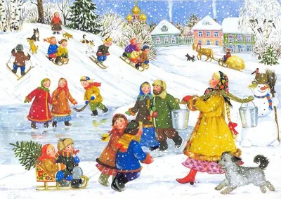 Баннер с изображением зимы Стенды для детских садов ДОУ и школ