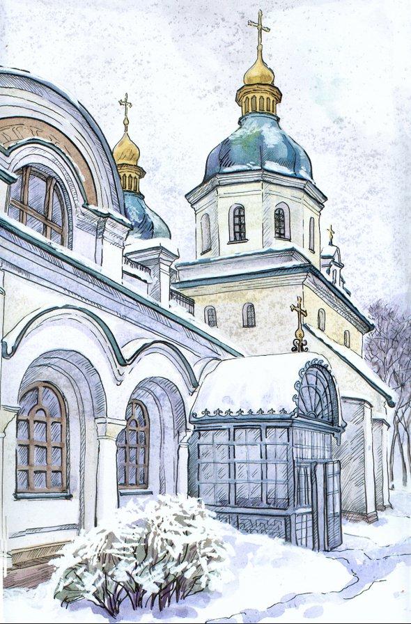 Храм зимой :: Вячеслав Баширов – Социальная сеть ФотоКто
