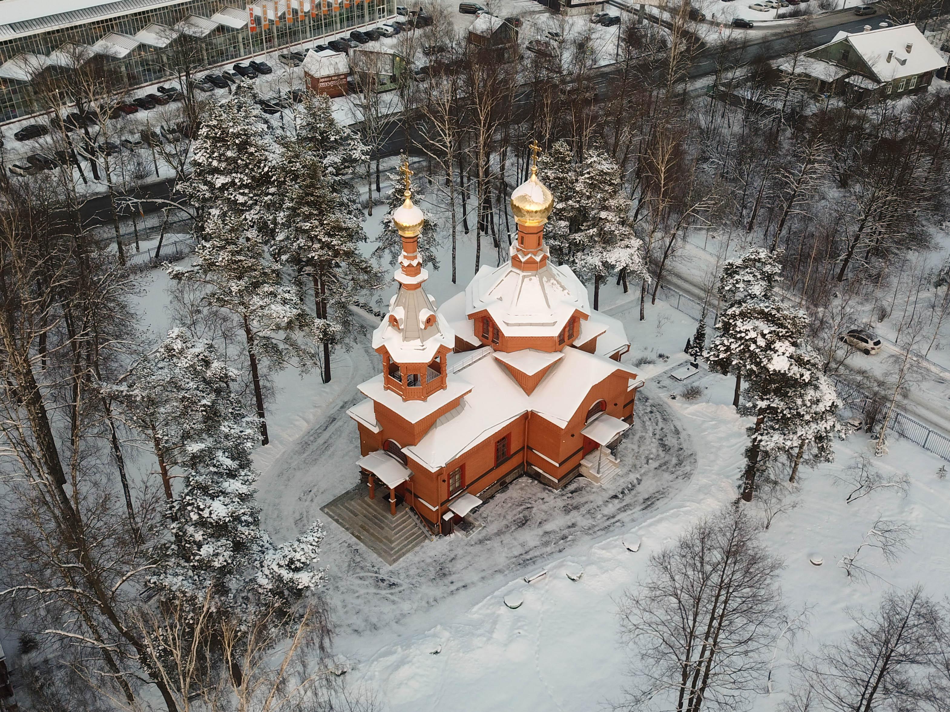 Пазл «Храм зимой» из 170 элементов | Собрать онлайн пазл №201842