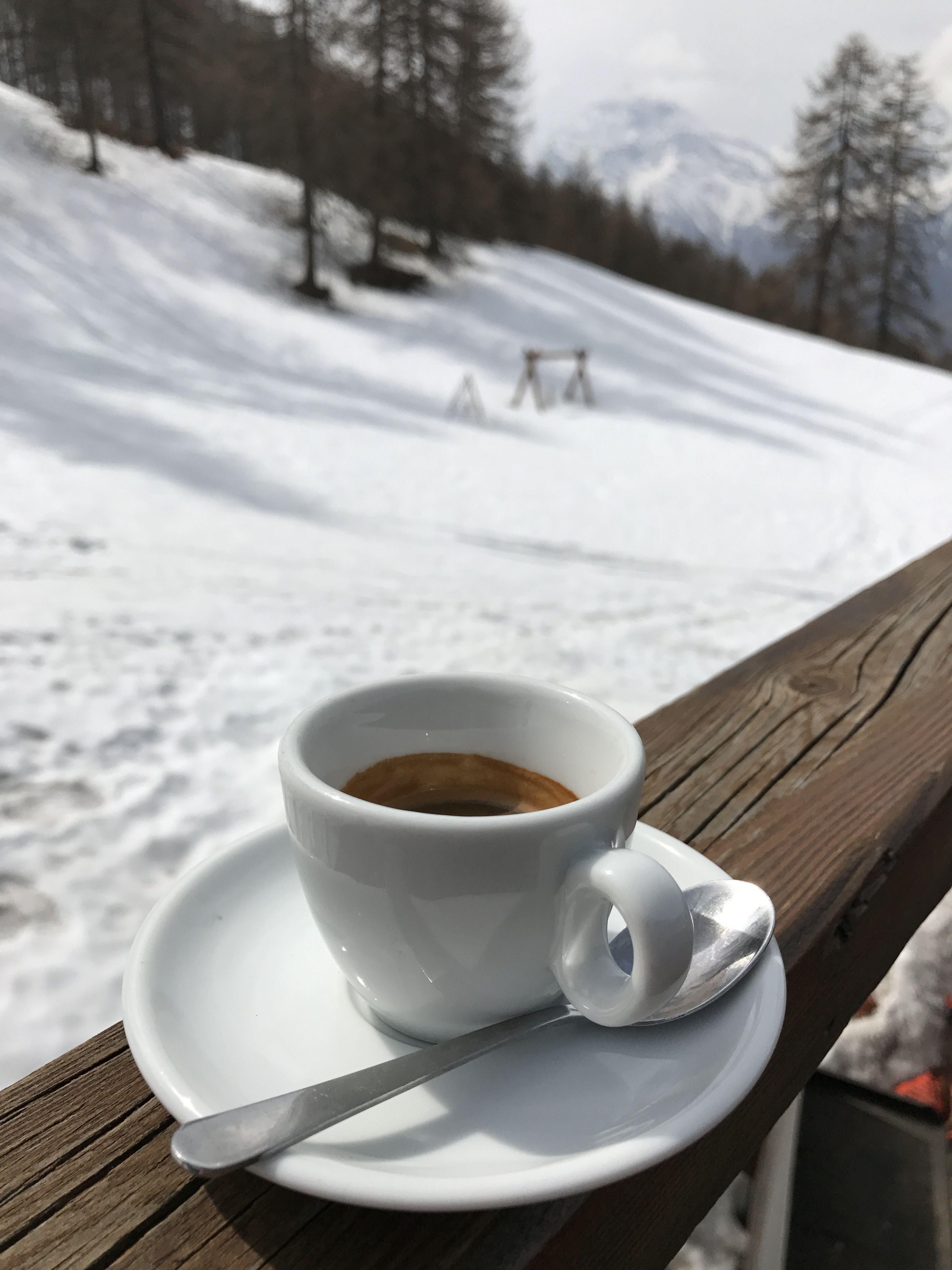 Кофе зима - красивые фото