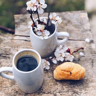 Spring coffee. Весенний кофе | Еда, Кофе, Кофе по утрам