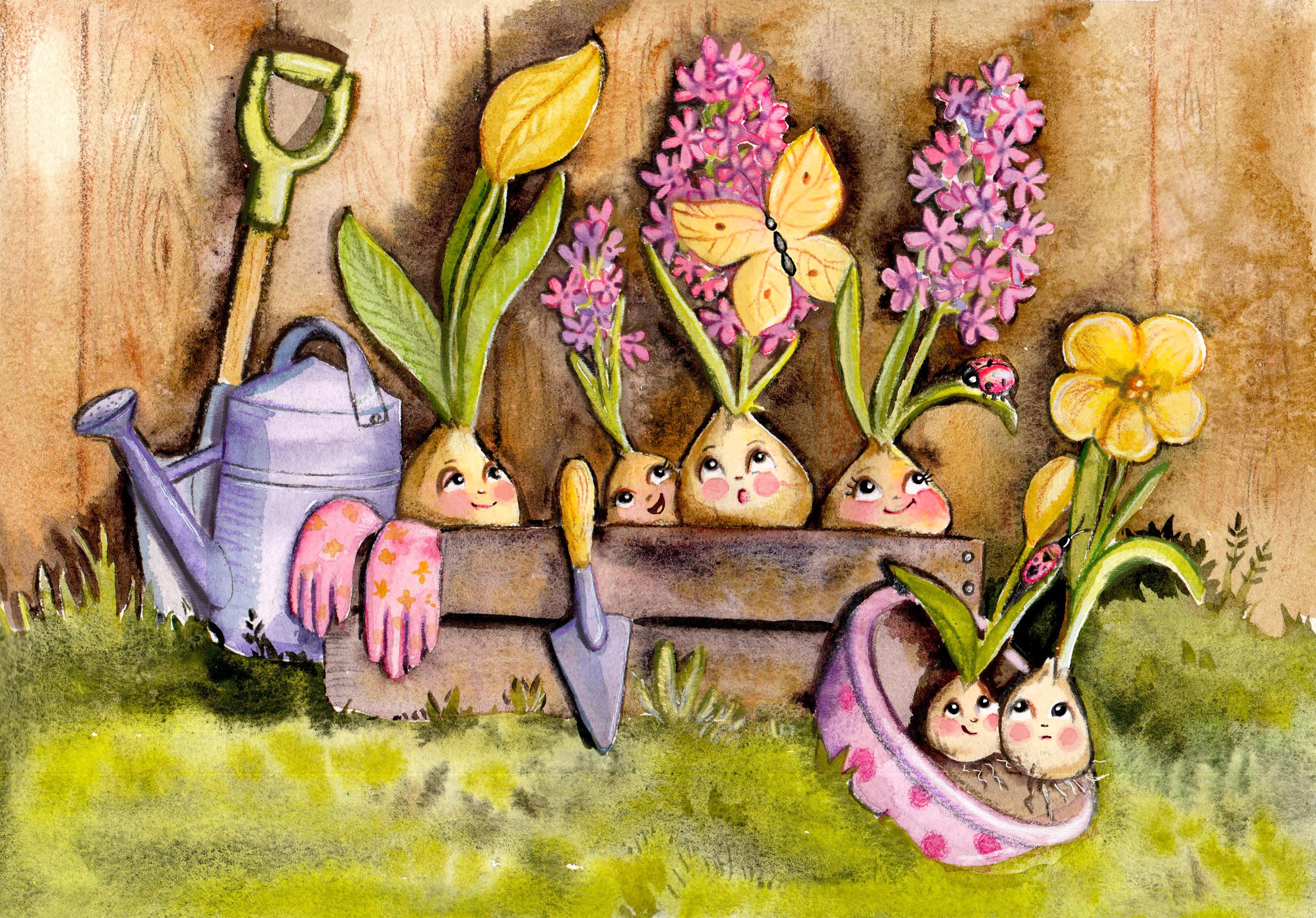 Иллюстрация Весна пришла! в стиле детский | Illustrators.ru