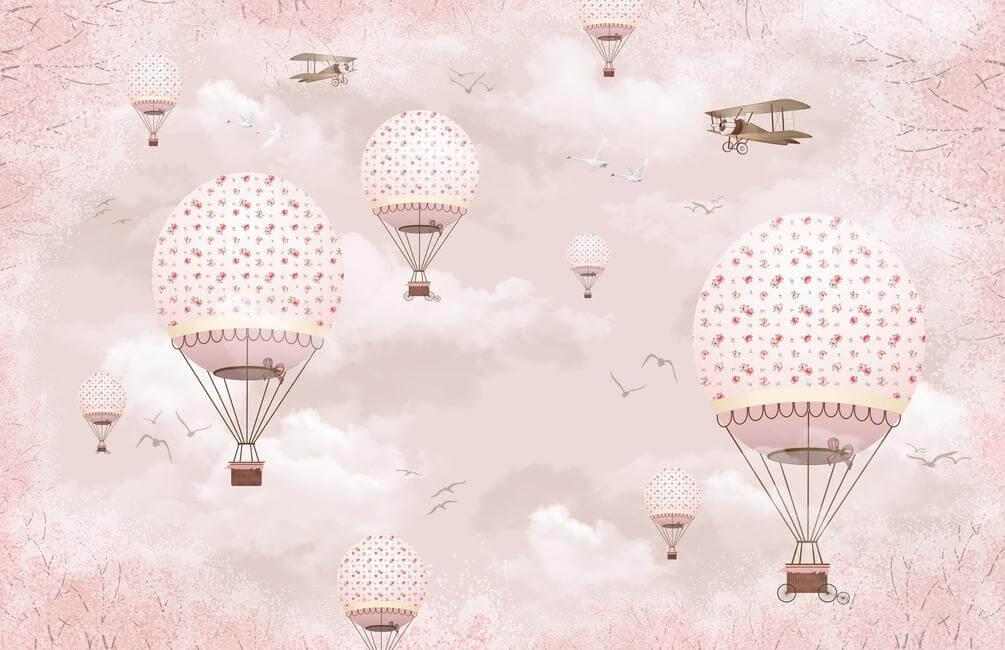 Светящиеся воздушные шары на небе …» — создано в Шедевруме