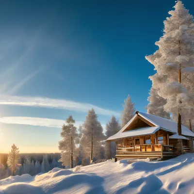 Зимний пейзаж высокого разрешения (50 фото) » Рисунки для срисовки и не  только