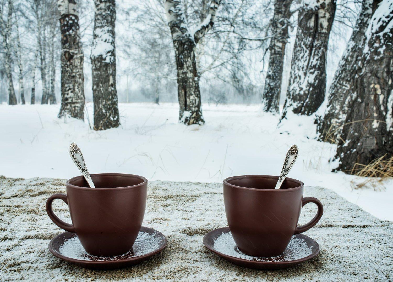 Чашка кофе на морозе, на улице…» — создано в Шедевруме