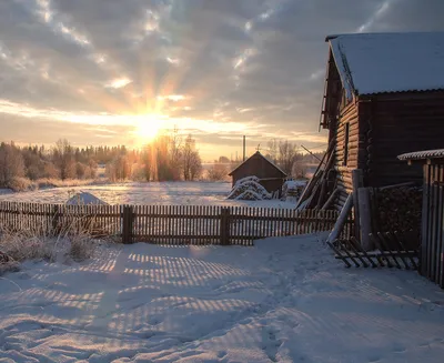 Зима.деревня | ArtBUP – международная платформа для живописи