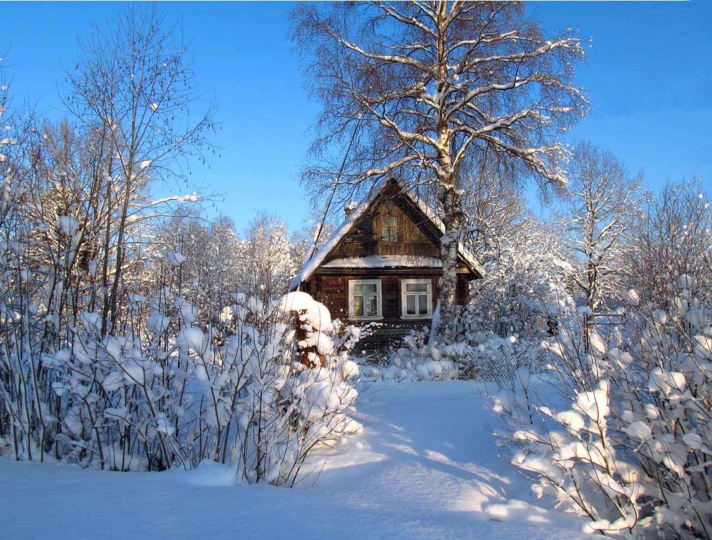 ArtStation - Зима в деревне
