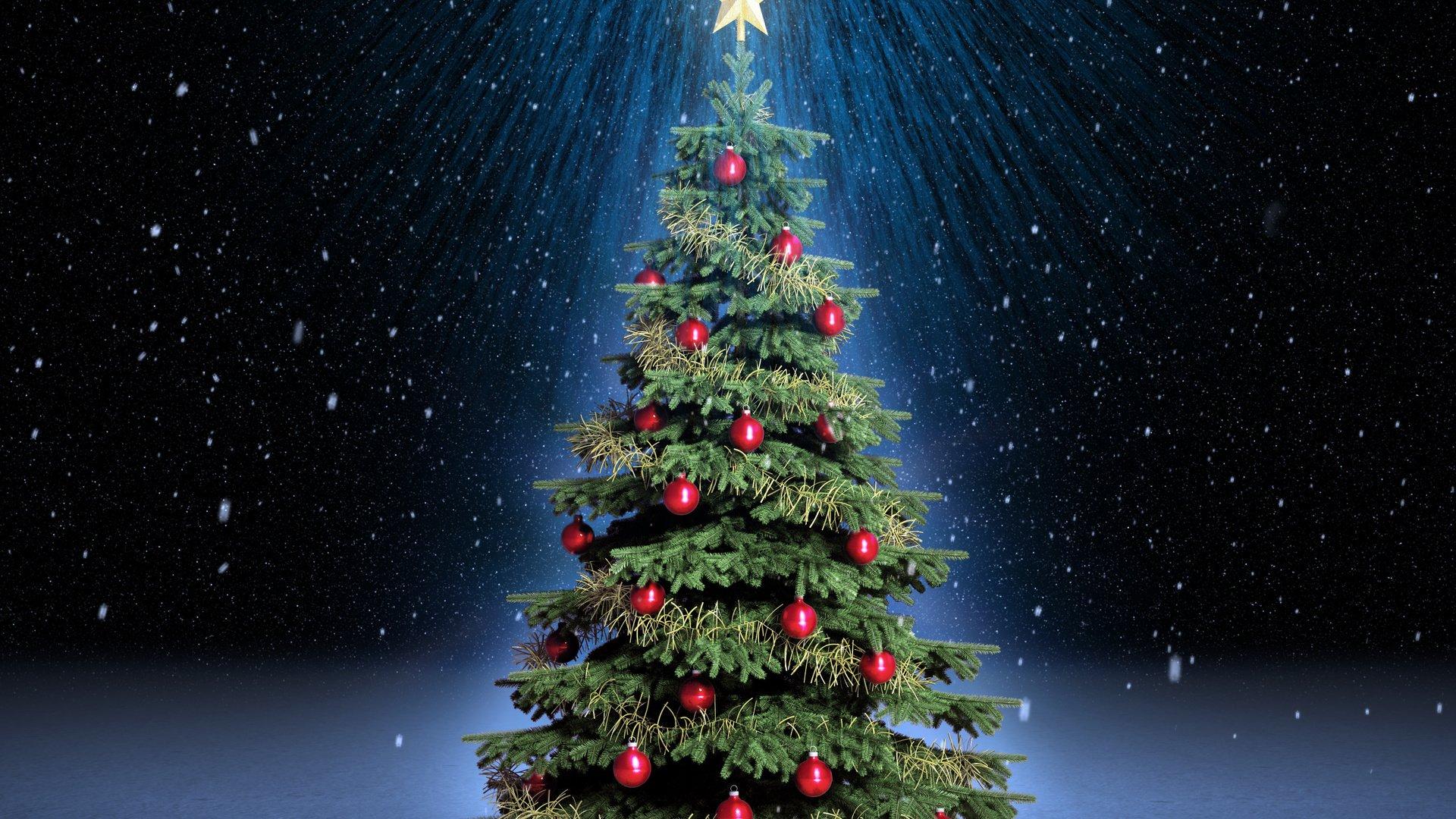 Обои праздник Рождество, снеговик, зимний праздник, Дедушка Мороз, зима -  скачать 1920x1080