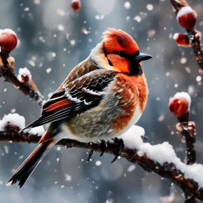 Зимние птицы» — создано в Шедевруме