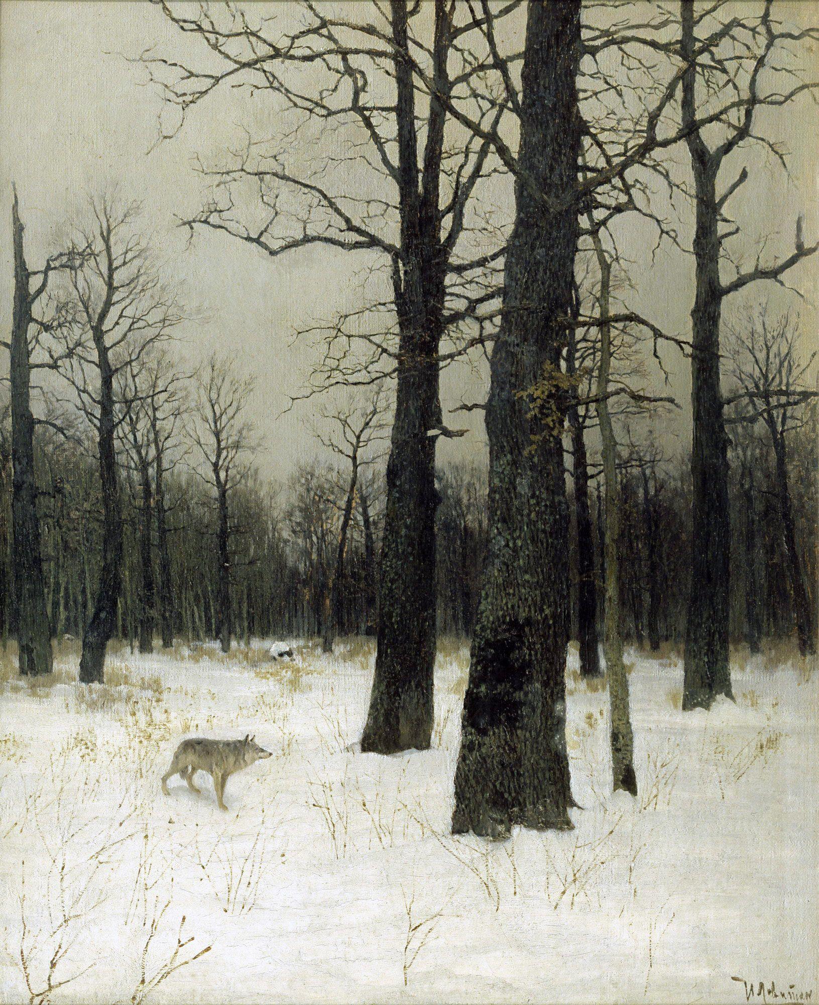 Исаак Ильич Левитан - Зимой в лесу, 1885, 45×55 см: Описание произведения |  Артхив