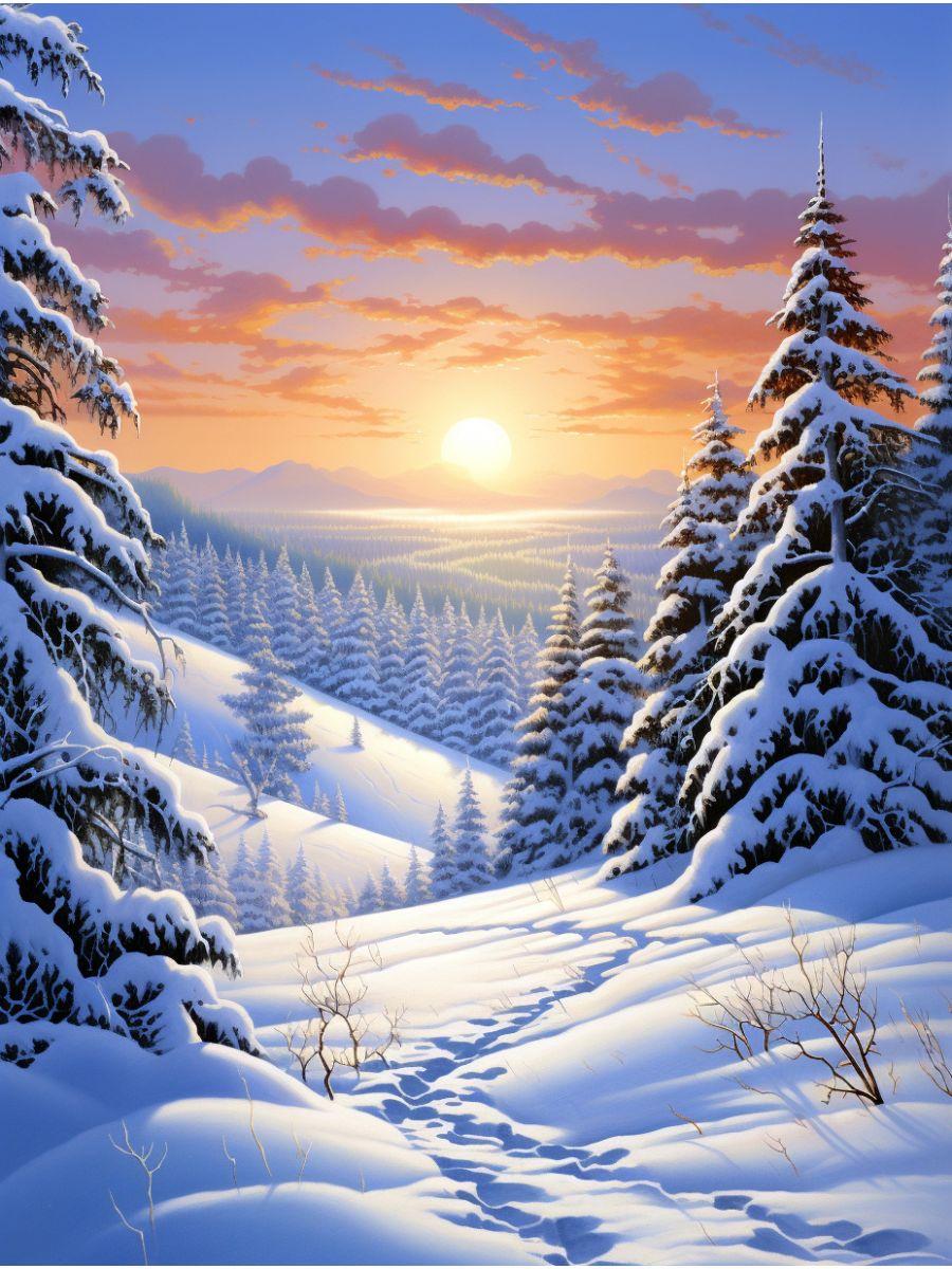 картинки : зима, снег, закат солнца, природа, Природный ландшафт, пейзаж,  смеркаться, Восход, Красное небо утром, вечер, Послесвечение,  Изобразительное искусство, Геологическое явление, Спокойствие, рассвет,  Хвойное дерево, картина, Сосновая семья ...