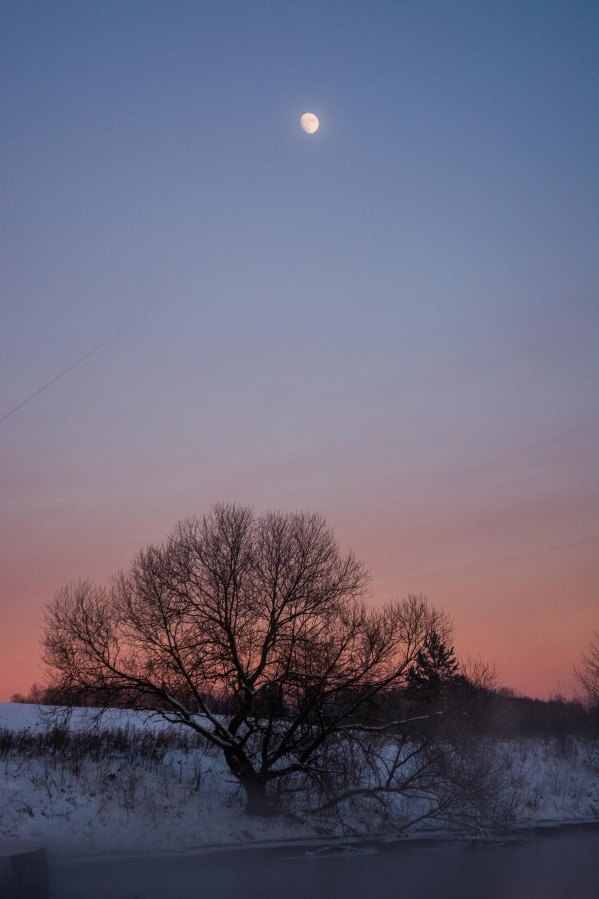 Фотозарисовка. Зимний закат на реке