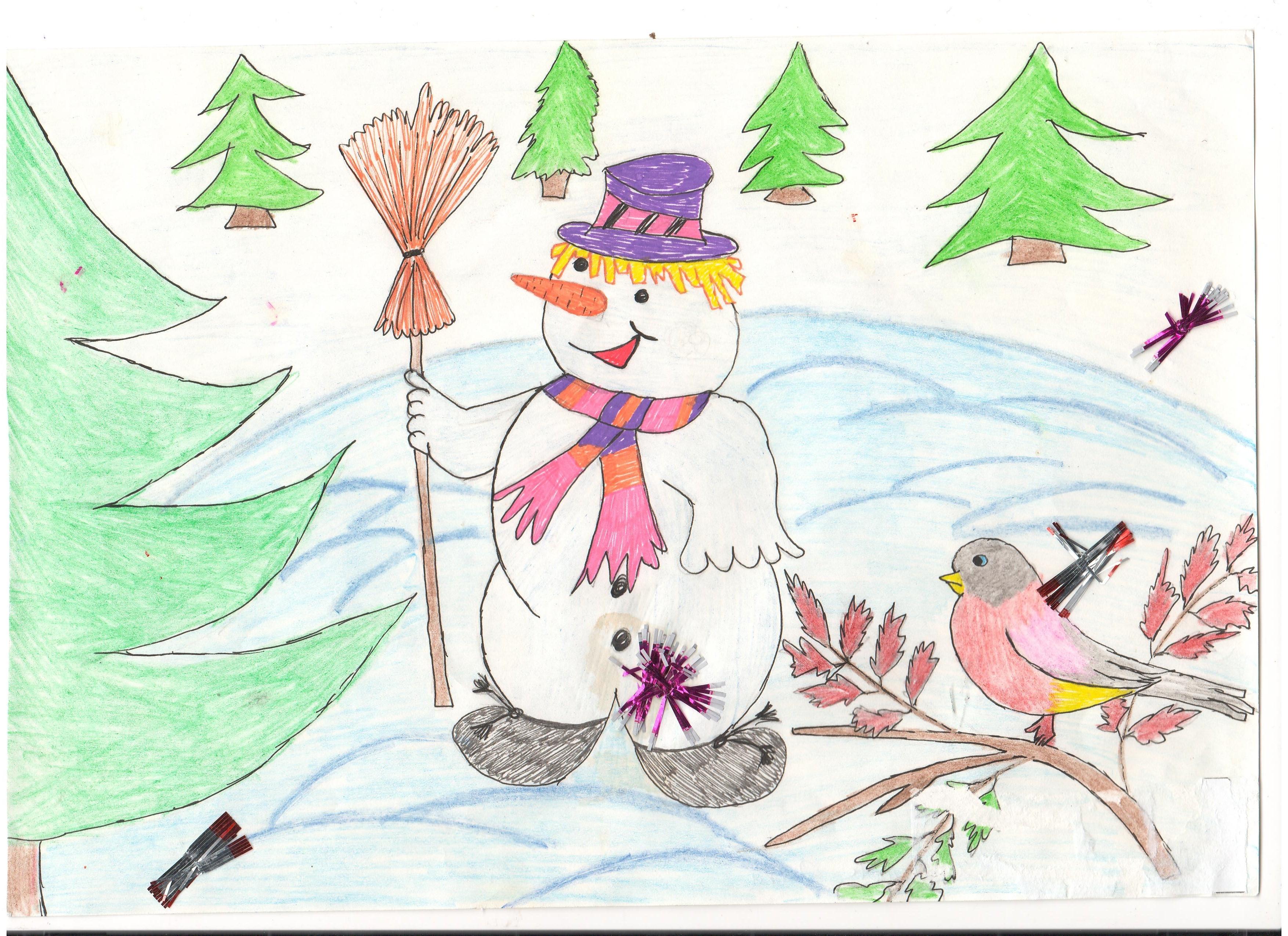 Рисунки на тему красота зимы легкие (45 фото) » рисунки для срисовки на  Газ-квас.ком