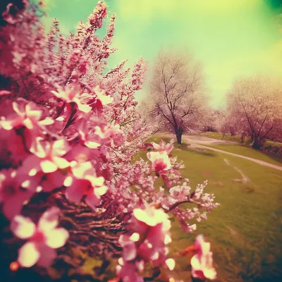 Красивая весна вишневого цвета Стоковое Изображение - изображение  насчитывающей деталь, флористическо: 110344053