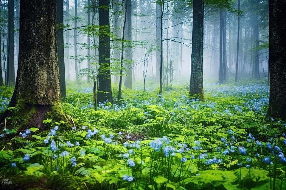 Цветочный лес - 76 фото