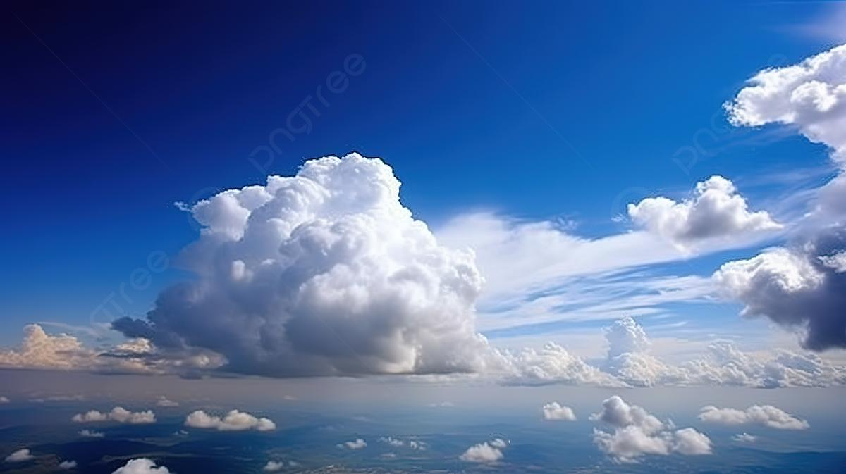 Красивые Огромные Пушистые Облака На Голубом Небе Фон Облаков Неба —  стоковые фотографии и другие картинки Абстрактный - iStock