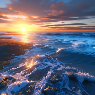 Фото дня: янтарный рассвет на Черном море | Українські Новини