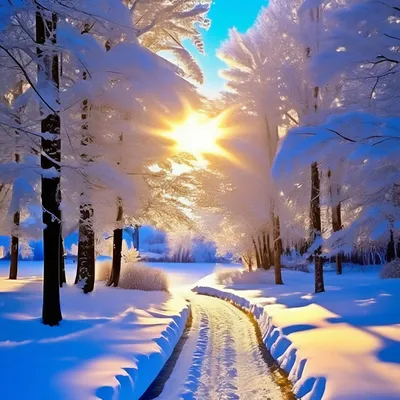 Красивые картинки снежная зима