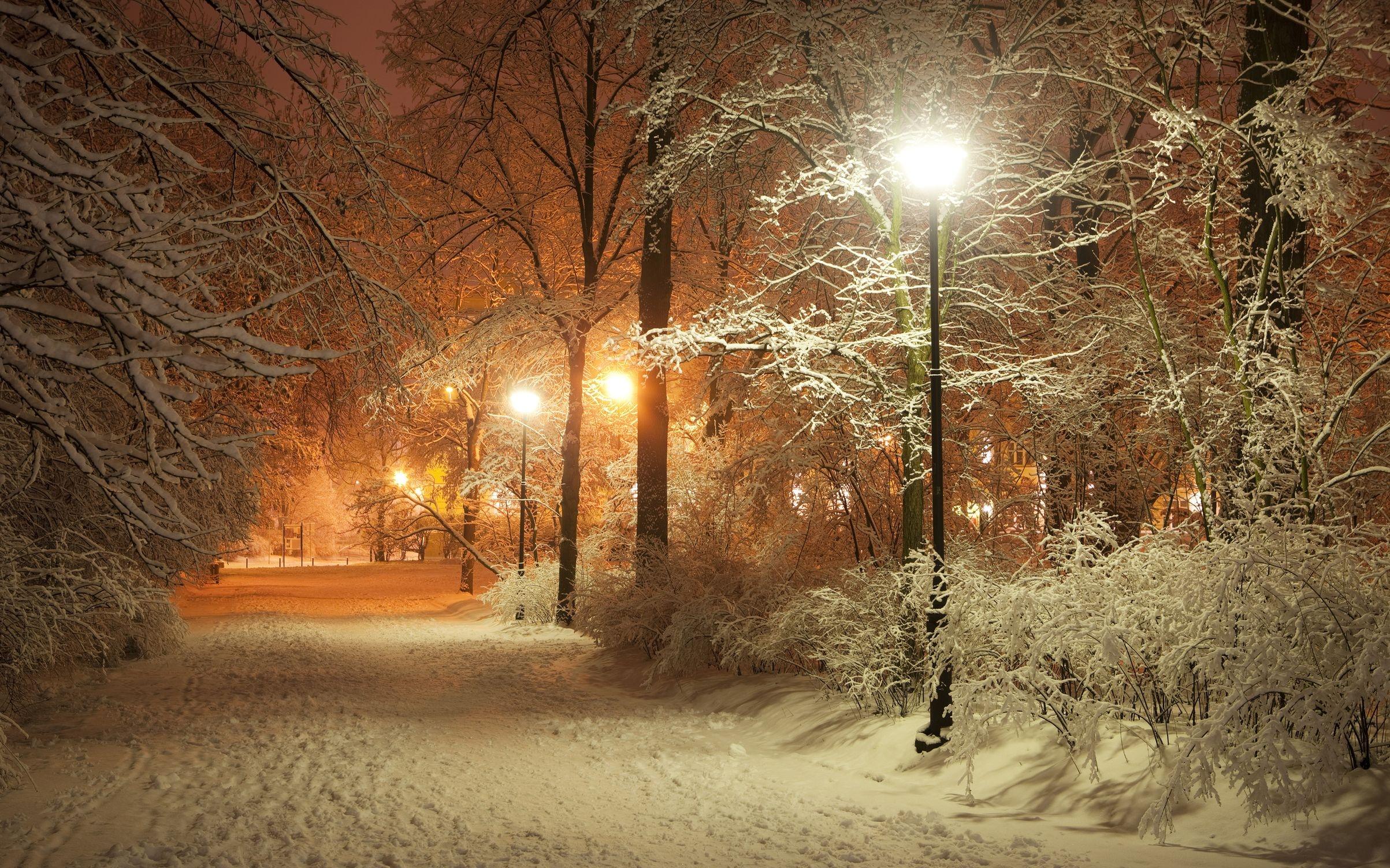 Снежный вечер (55 фото) - 55 фото