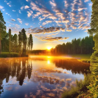 Огненный рассвет феноменально красивого цвета сняли на видео в Воронеже