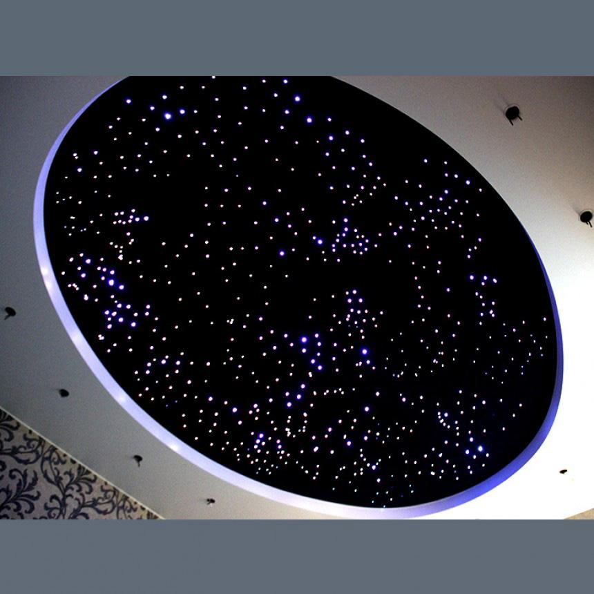 Натяжной потолок звёздное небо с гипсокартонном