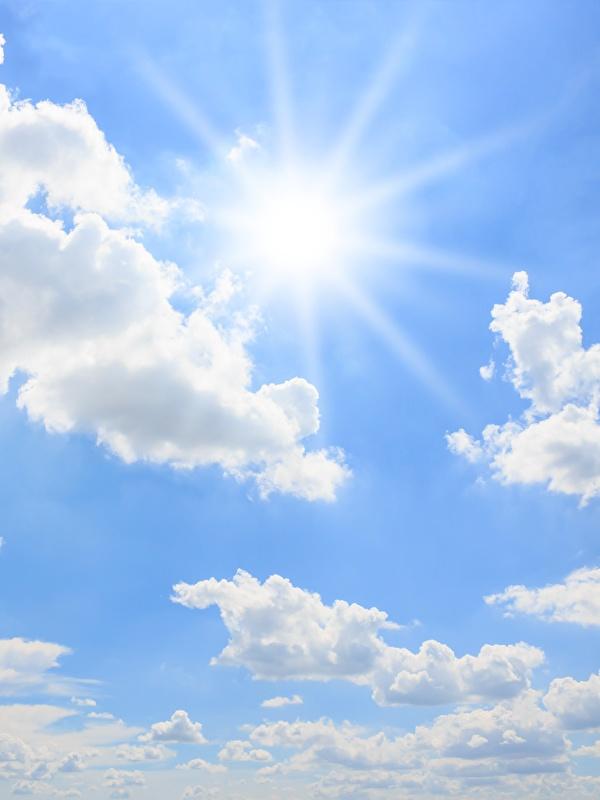 Скачать обои небо, облака, солнце, природа, the sky разрешение 2880x1800  #166558
