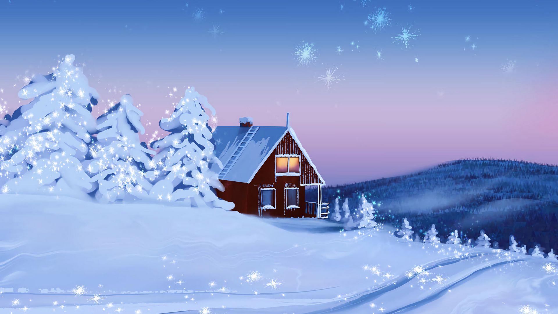 Бесплатные рождественские живые обои Winter Holiday Live Wallpaper