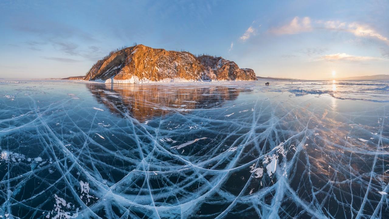 Прекрасное озеро Байкал зимой …» — создано в Шедевруме